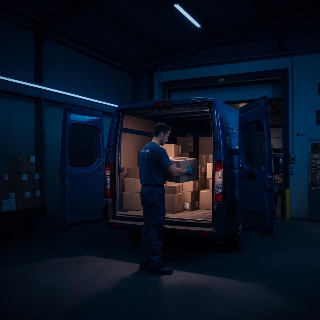 Journey Haul driver loading cargo